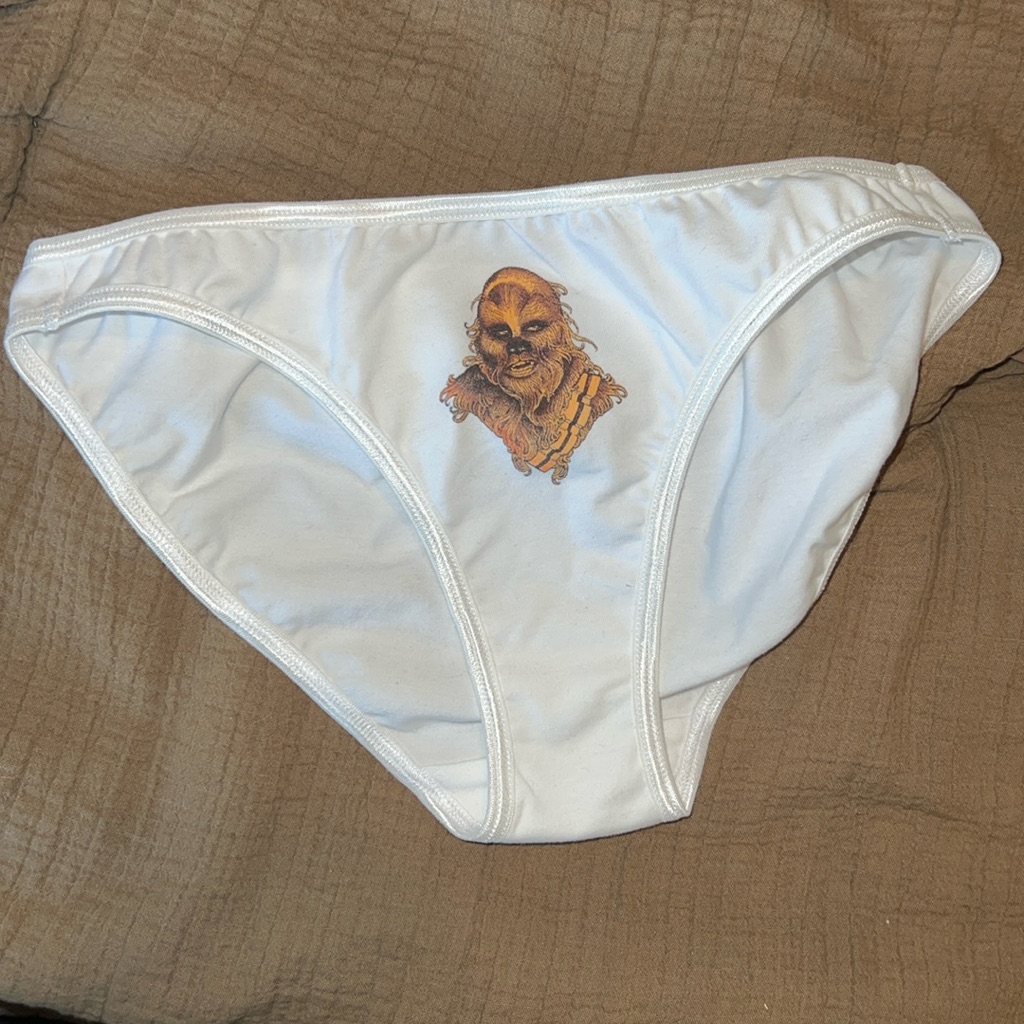 Sale Chewbacca Underwear Panties Empire Strips Back Medium